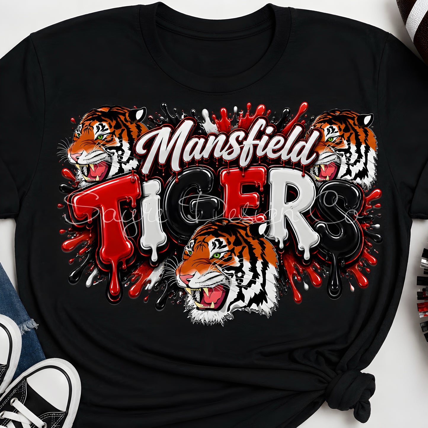 Customizable Drip Paint Team Shirt/Long Sleeve/Crewneck/Hoodie