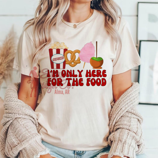 Just here for the Food!- Toddler/Youth Size *Customizable* Sayre Design Co.