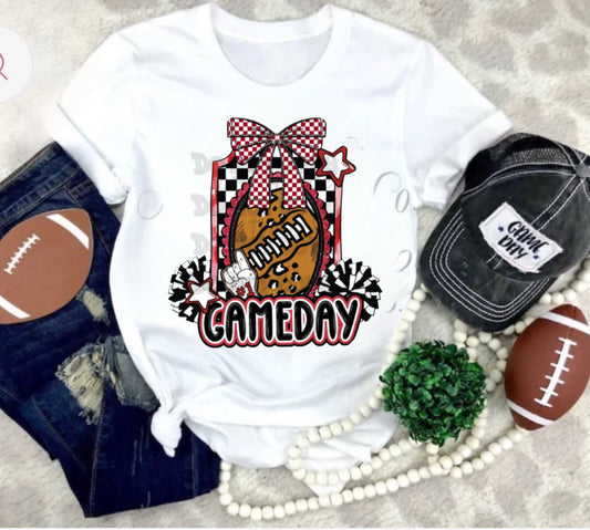 Customizable Color Game Day Block Coquette Shirt/Long Sleeve/Crewneck/Hoodie