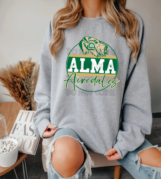 Airedale Round Varsity  Shirt/Long Sleeve/Crewneck/Hoodie