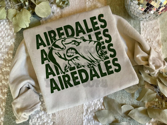 Alma Airedales Distressed Shirt/Long Sleeve/Crewneck/Hoodie