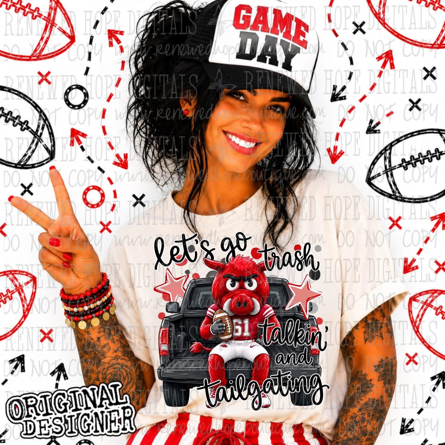 Razorbacks Trash Talkin’ and Tailgaiting Shirt/Crewneck