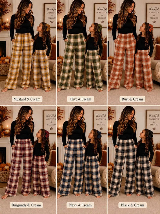 Fall Plaid Pants Youth- Closes 8/30!