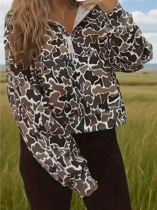 Duck Camo Half Zip Pullovers- Closes 8/30