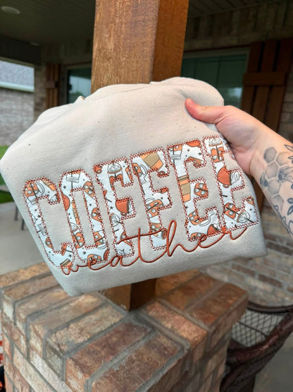 Pumpkin Coffee Weather Crewneck/T-Shirt- Closes 8/30!