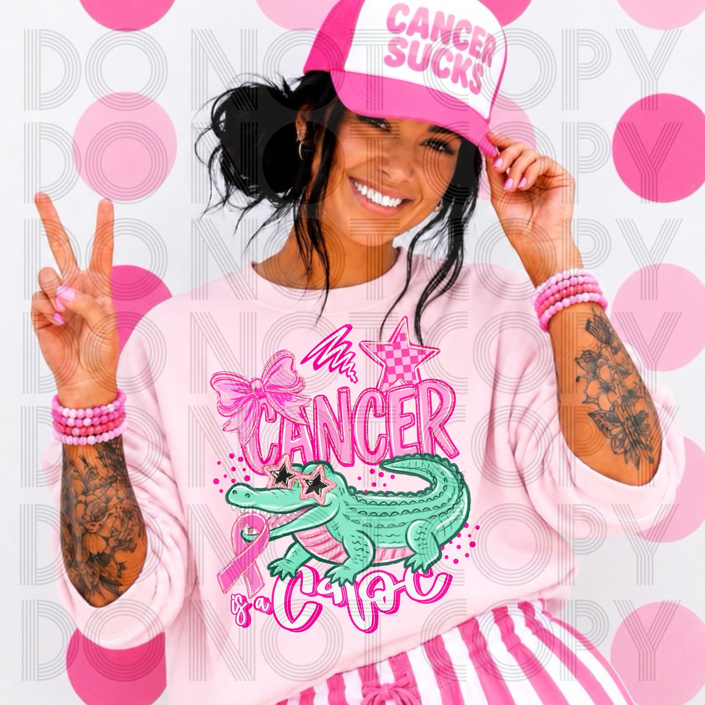 Girly Cancer is a Croc Tee/Crewneck Sweatshirt