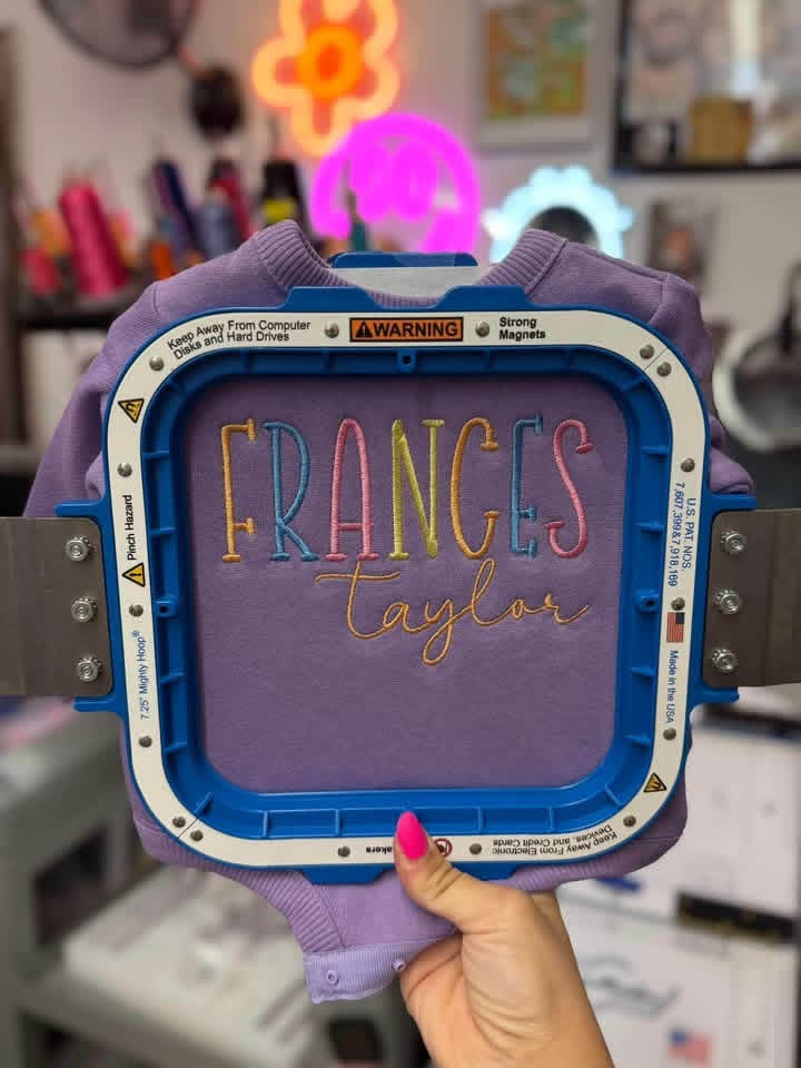 Custom Embroidered Name Sweatshirts/Body Suits