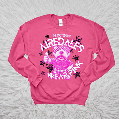 In October Airedales Wear Pink Tee/Sweatshirt/Hoodie