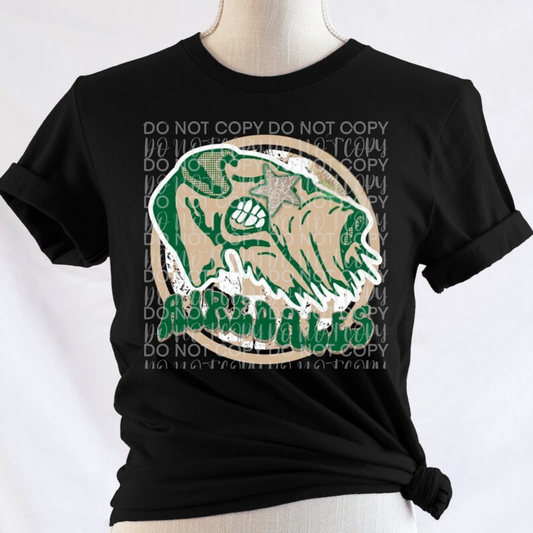 Retro Alma Airedales Shirt/Long Sleeve/Crewneck/Hoodie