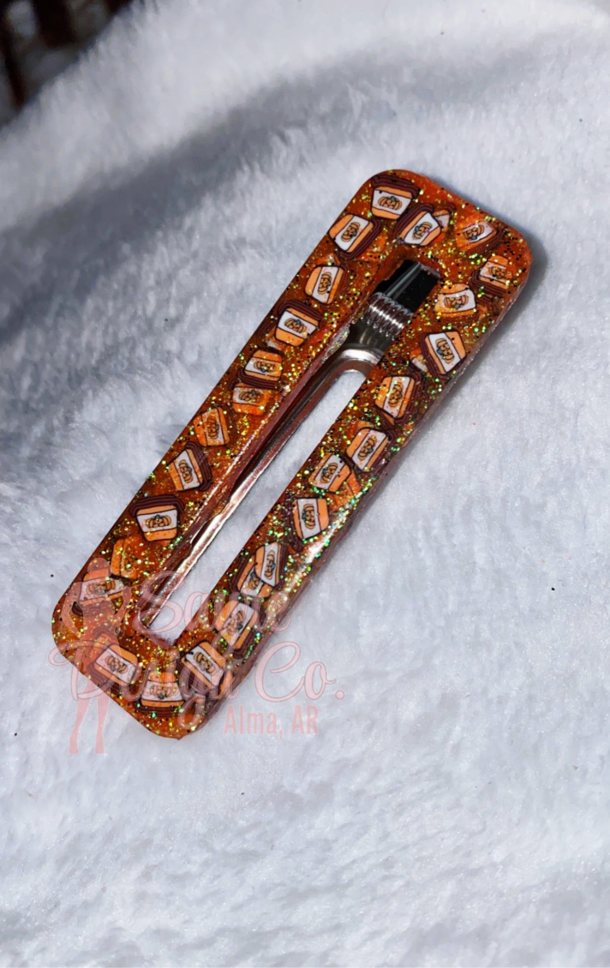 Pumpkin Spice Hair Clip Sayre Design Co.