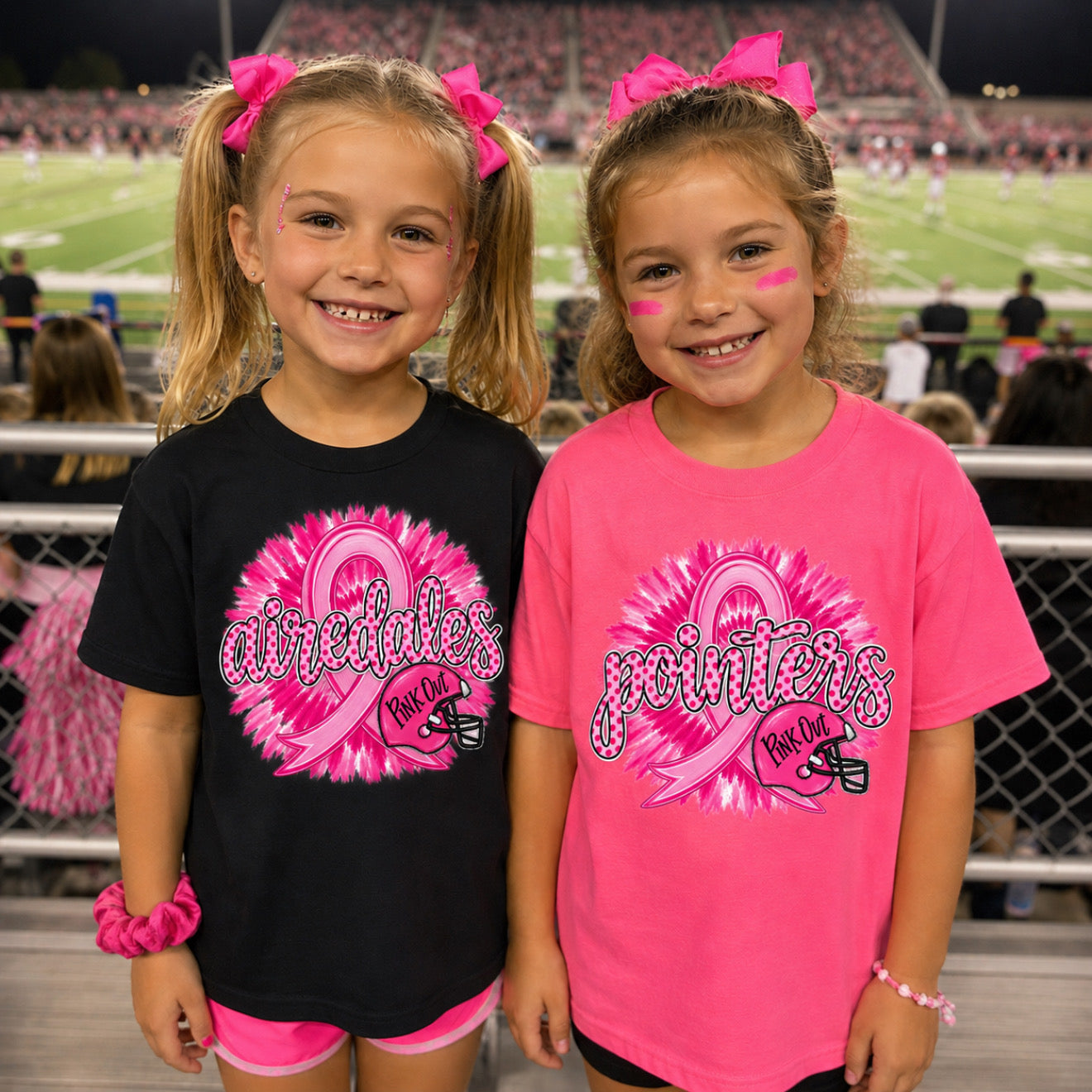 Team Customizable Tie Dye Pink Out Tee/Crewneck Sweatshirt