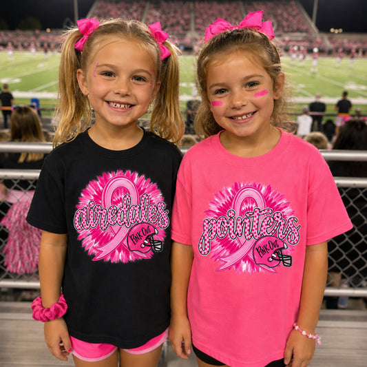 Team Customizable Tie Dye Pink Out Tee