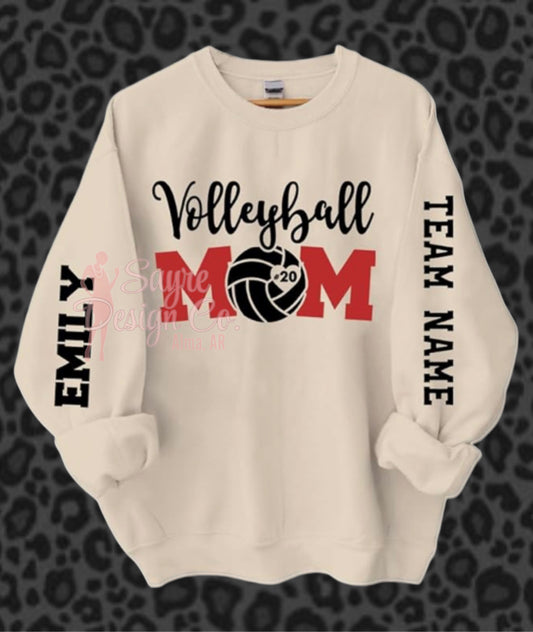 Team Color Volleyball Mom Shirt* Sayre Design Co.