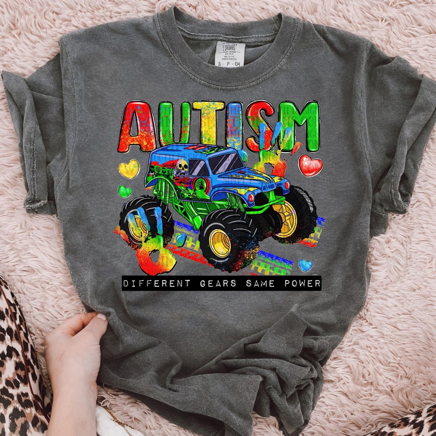 Monster Truck Autism Onesie/Shirt/Long Sleeve/Crewneck/Hoodie