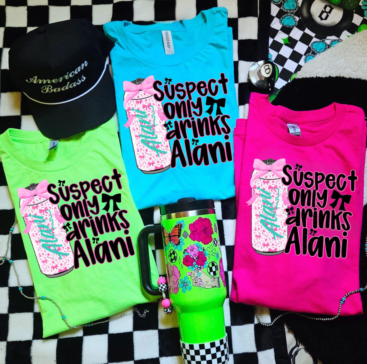 Suspect Only Drinks Alani Tee