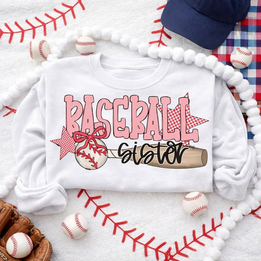 Baseball Sister Onesie/Shirt/Long Sleeve/Crewneck/Hoodie