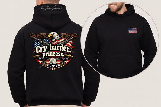 Cry Harder Princess Kennedy Dog Tags  Shirt/Long Sleeve/Crewneck/Hoodie