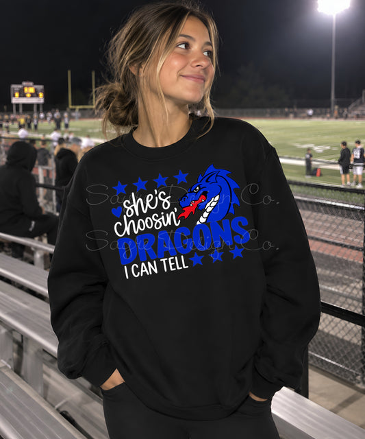 Customizable She’s Choosin’ Team Shirt/Long Sleeve/Crewneck/Hoodie