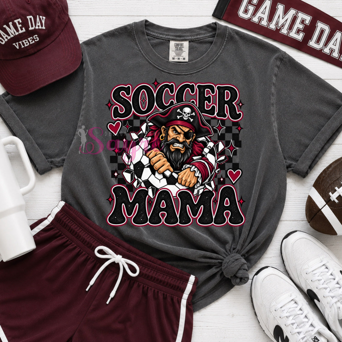Customizable Team Soccer Mama Shirt/Long Sleeve/Crewneck
