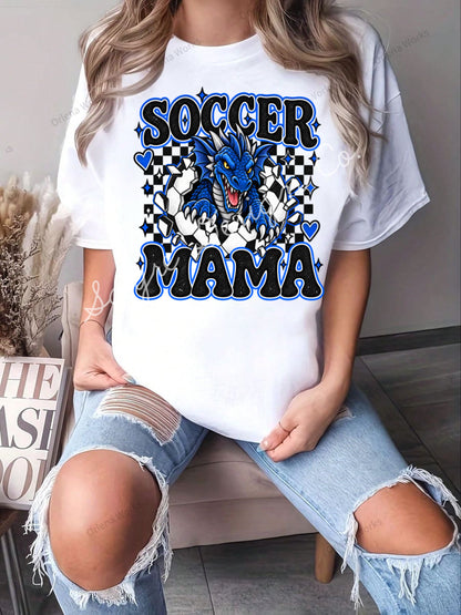 Customizable Team Soccer Mama Shirt/Long Sleeve/Crewneck