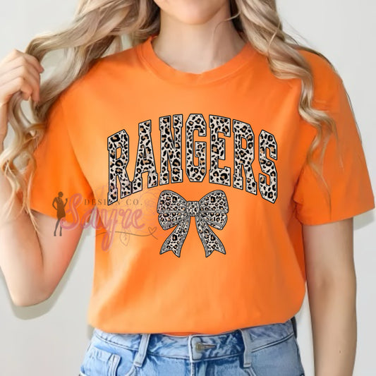 Comfort Color Rangers Leopard Varsity Tee