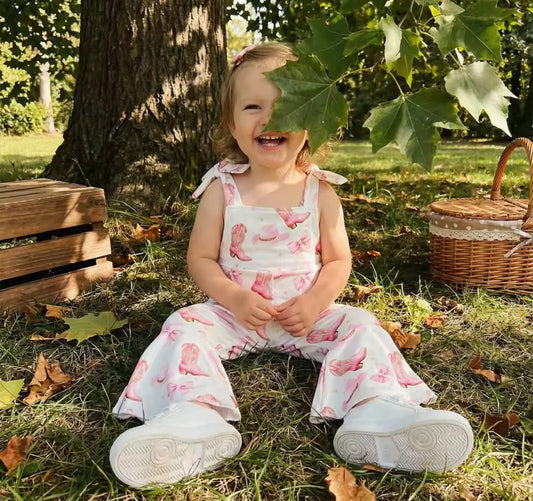 Pink Cowgirl Romper