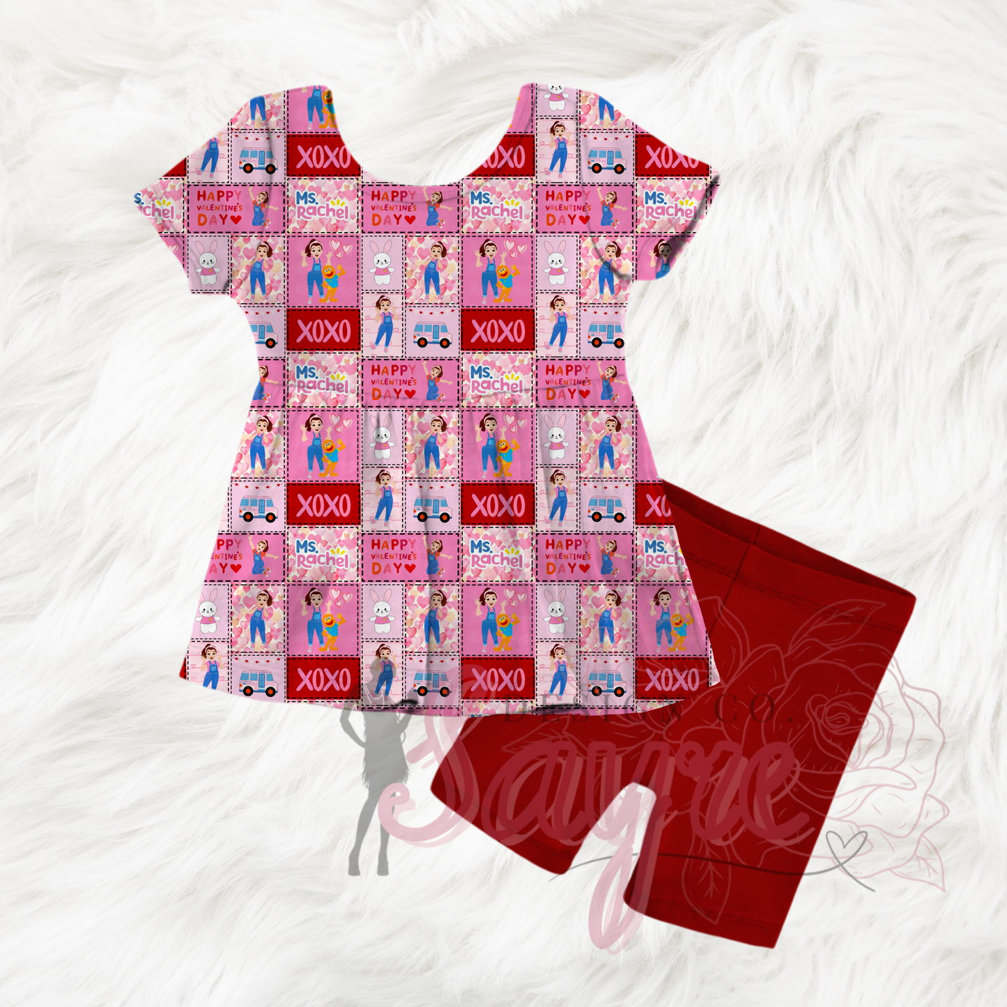 Ms. Rachel Valentine’s Day 0/3M-Adult 4XL