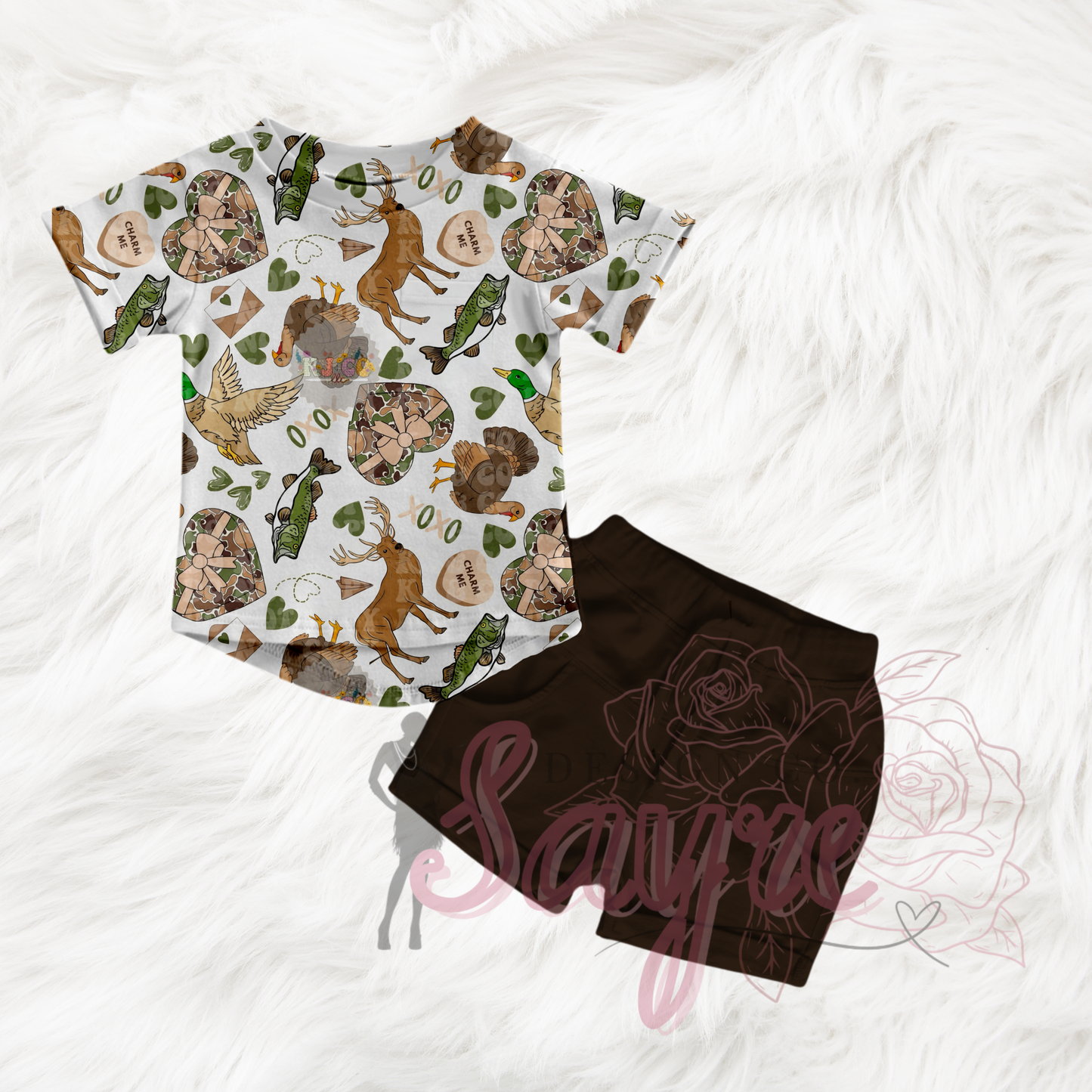 Hunting & Fishing Valentine’s Day 0/3M-Adult 4XL