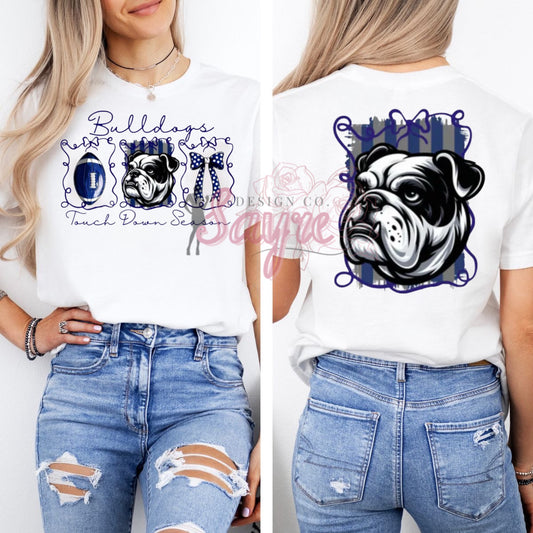 Bulldogs Coquette- Navy Shirt/Sweatshirt