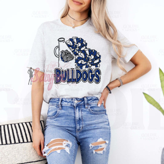 Bulldogs Cheer- Navy Shirt/Sweatshirt