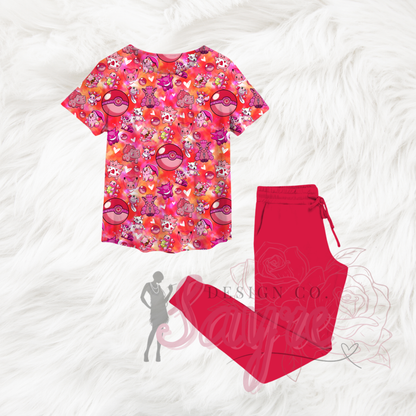 Gotta Catch Em All Love 0/3M-Adult 4XL