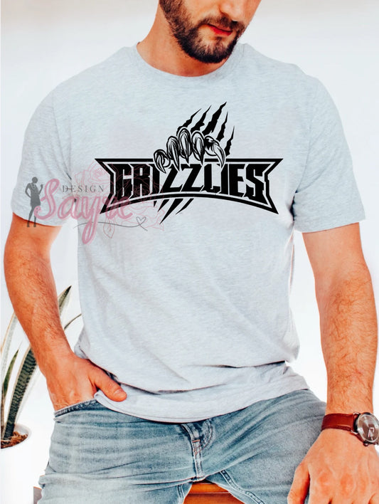 Scratch Grizzlies Shirt/Long Sleeve/Crewneck/Hoodie