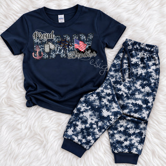 NAVY Boys Customizable Jogger Set- Closes 10/4!