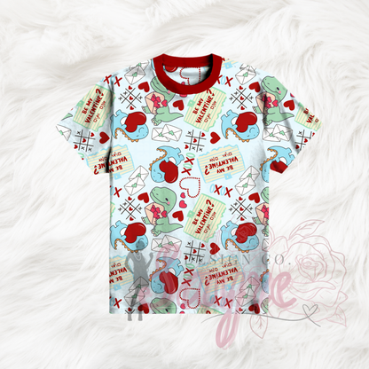 Blue Valentine’s Day Dino 0/3M-Adult 4XL