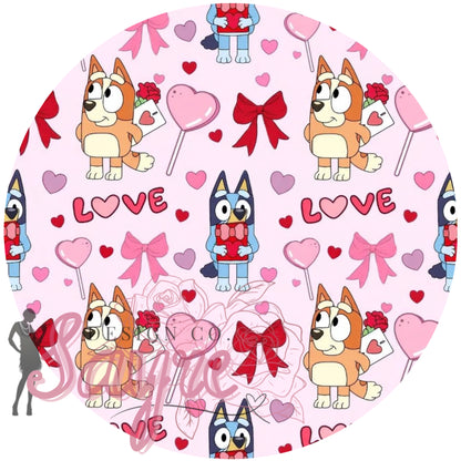 Bluey Valentine’s Day 0/3M-Adult 4XL