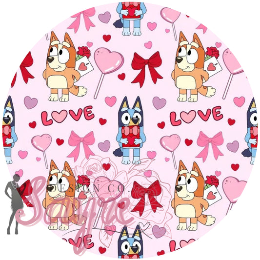 Bluey Valentine’s Day 0/3M-Adult 4XL