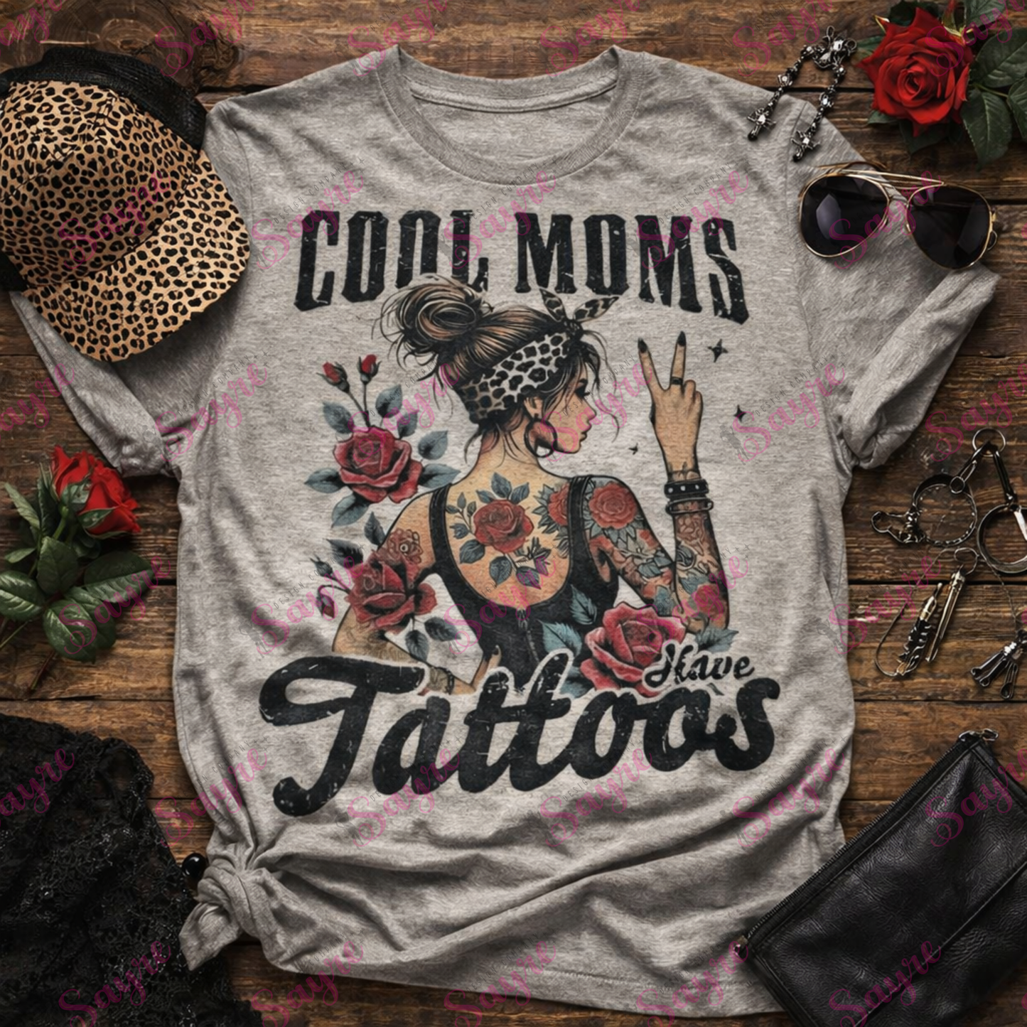 Cool Moms Have Tattoos Shirt/Sweatshirt