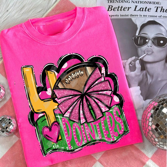 Team Customizable Football/Cheer Pink Out Tee/Sweatshirt/Hoodie