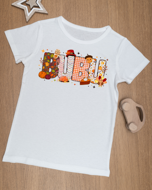 Customizable Thanksgiving Name/Initial-Onesie Sayre Design Co.