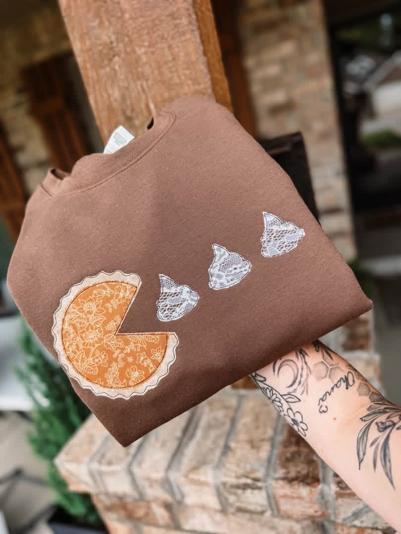 Pumpkin Pie Embroidered Crewneck- Closes 10/18!