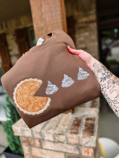 Pumpkin Pie Embroidered Crewneck- Closes 10/18!