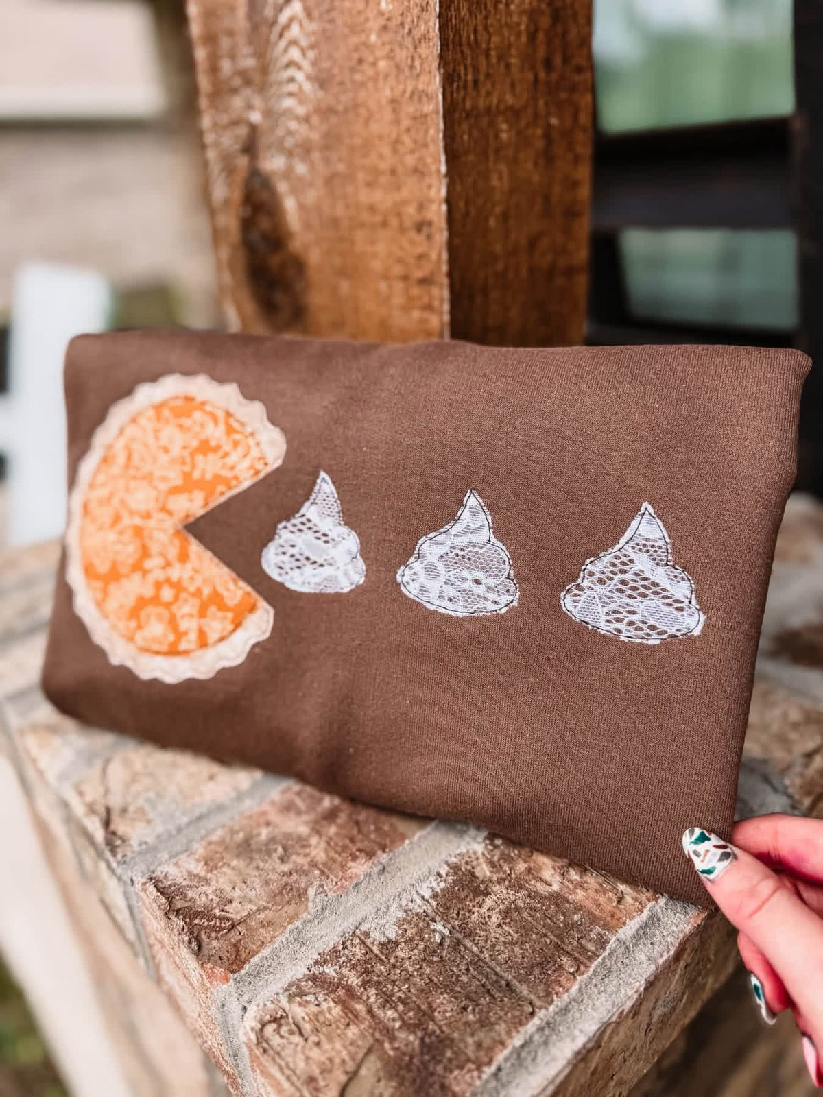 Pumpkin Pie Embroidered Crewneck- Closes 10/18!