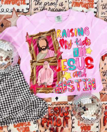 Raising My Kids on Jesus & Justin Tee/Sweatshirt