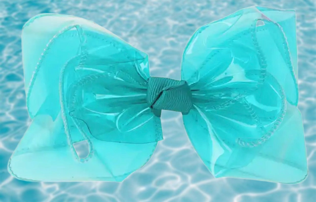 4” Teal Swim Bow Sayre Design Co.