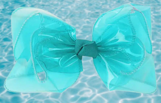 4” Teal Swim Bow Sayre Design Co.
