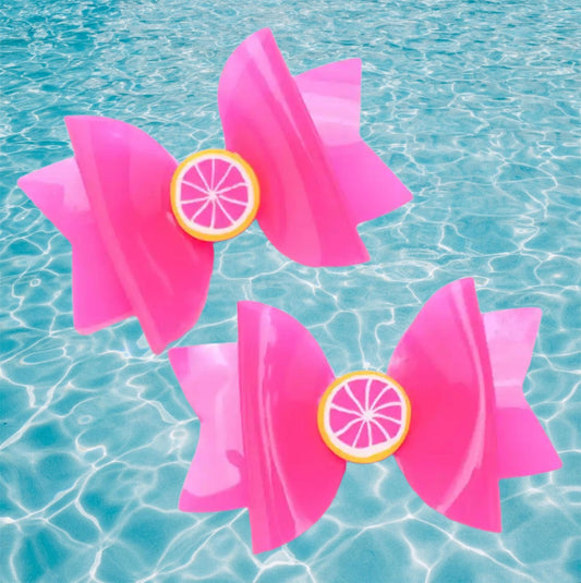 Pink Citrus Fruit Swim Piggies Set Sayre Design Co.