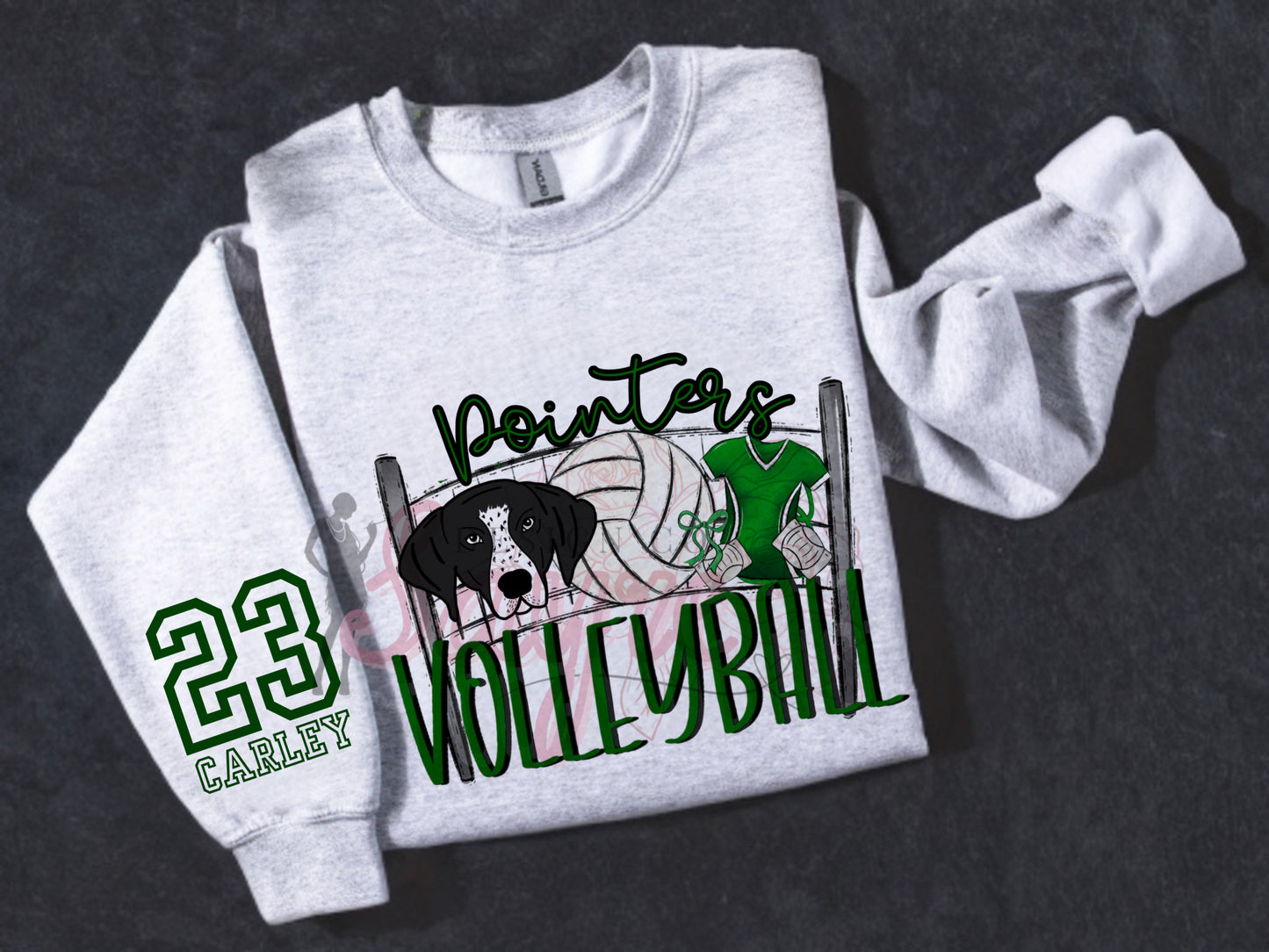 Customizable Team/Name Volleyball Crewneck