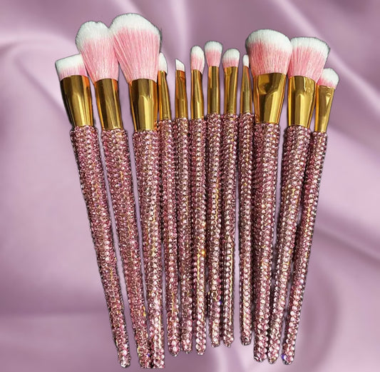Rhinestone Makeup Brush Set Sayre Design Co.
