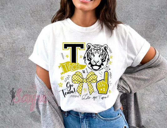 Yellow Tigers Spirit Collage Shirt/Sweatshirt