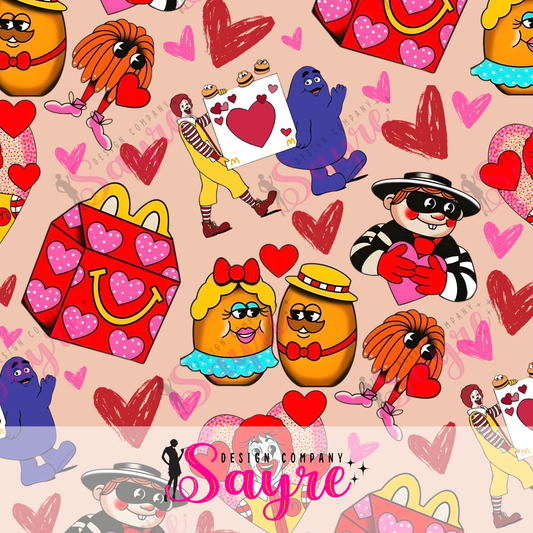 Nugget Love Valentine’s Seamless Digital File